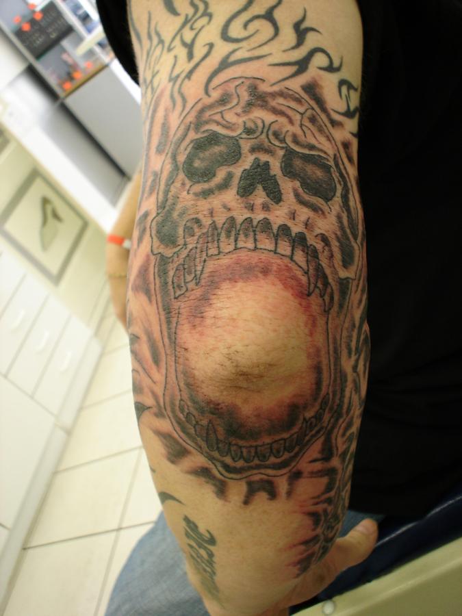elbow skull theo s tattoo gorinchem elbow skull theo s tattoo gorinchem